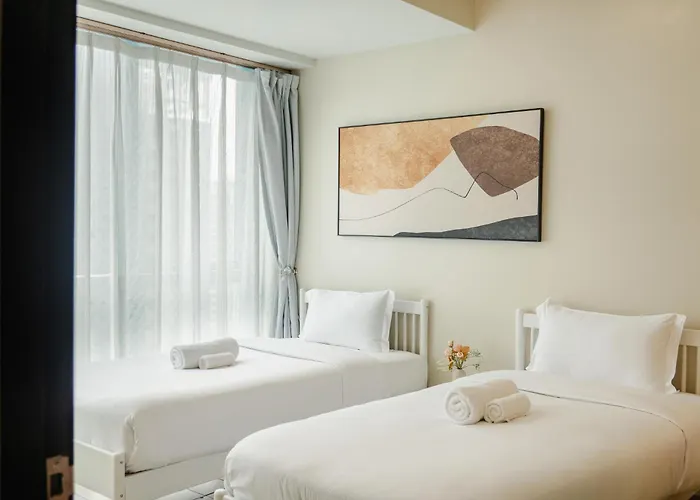 Family 2 Bedroom And 1 Living With Balcony - One Uptown, Bgc Apartment